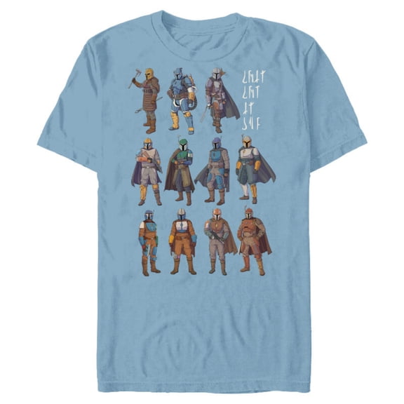 Star Wars The Mandalorian Bounty Hunters This is the Way - Short Sleeve Blended T-Shirt for Adults - Customized-Ocean Blue