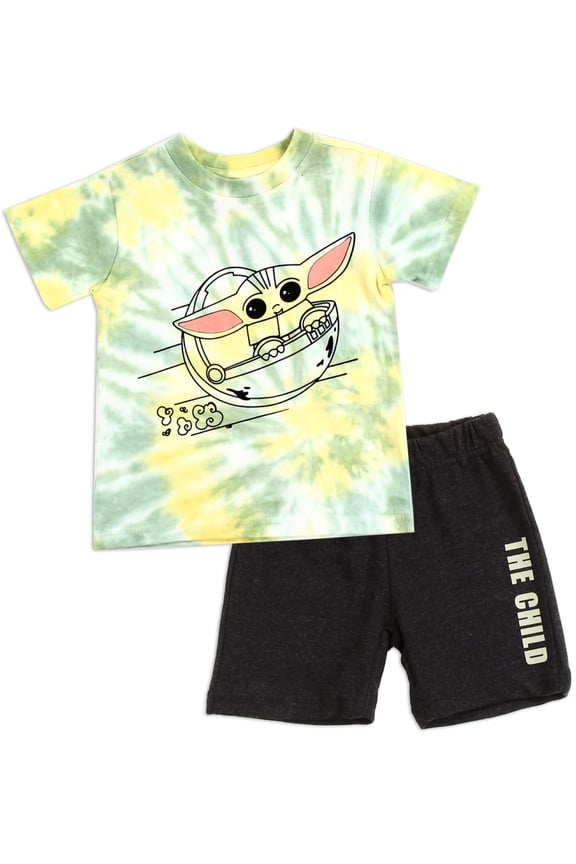 The Mandalorian Boys' Baby Yoda Shorts Set (Baby Boys)