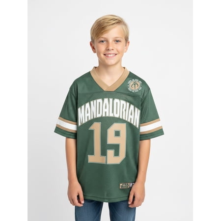 Marvel Star Wars The Mandalorian Boys’ Elevated Graphic Jersey, Sizes 4–18