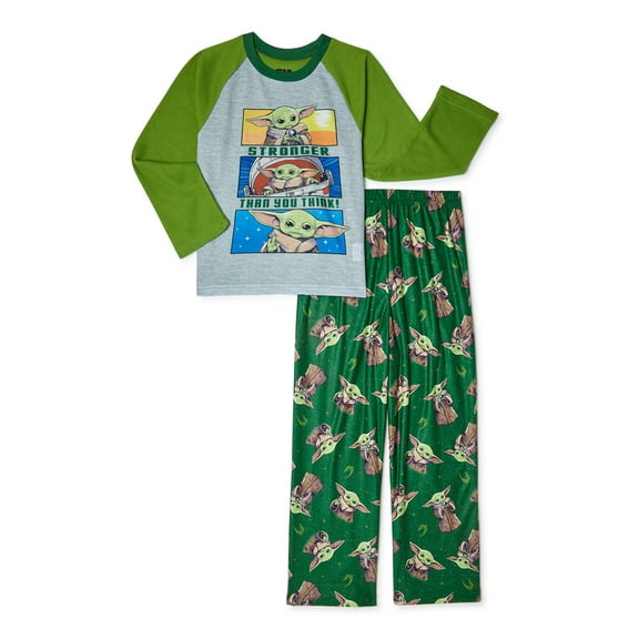 Star Wars The Mandalorian Boys Top and Pants, 2-Piece Pajama Set, Sizes 4-10