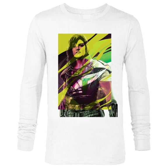 Star Wars The Mandalorian Cara Dune - Long Sleeve T-Shirt for Men - Customized-White