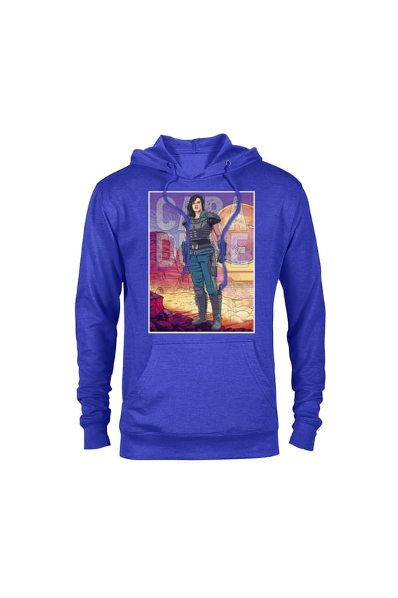 The Mandalorian Cara Dune Painting - Pullover Hoodie for Adults - Customized-Royal Heather