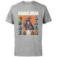 thumbnail image 1 of Star Wars The Mandalorian Character Grid This Is The Way - Short Sleeve Cotton T-Shirt for Adults - Customized-Athletic Heather, 1 of 5
