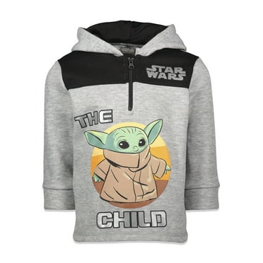 Star Wars The Mandalorian Child Big Boys Fleece Half Zip Hoodie Infant to Big Kid
