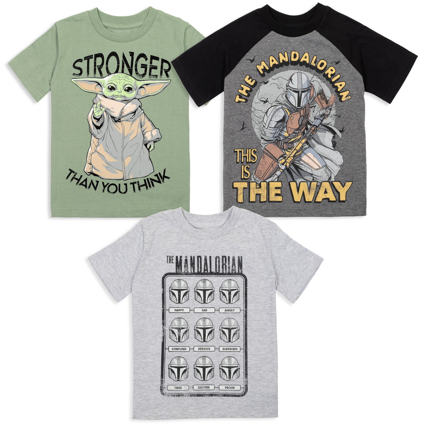 Star Wars The Mandalorian The Big Pack Child Little Little Kid T-Shirts Kid to Boys 3