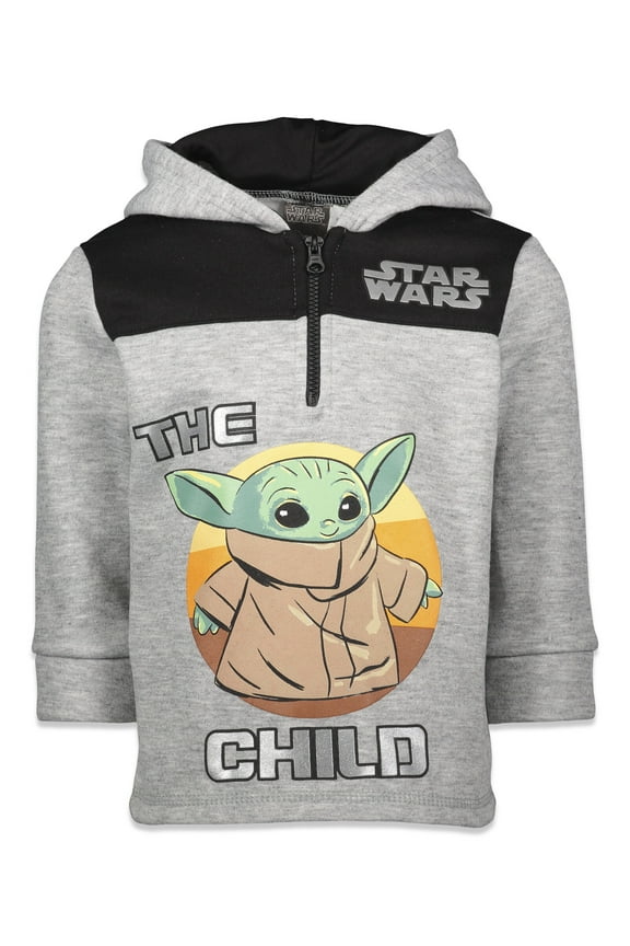 The Mandalorian Child Little Boys Fleece Half Zip Hoodie Infant to Big Kid