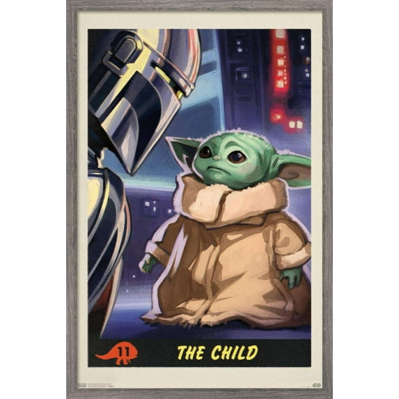 Star Wars: The Mandalorian - Child Number 11 Wall Poster, 22.375" x 34", Framed