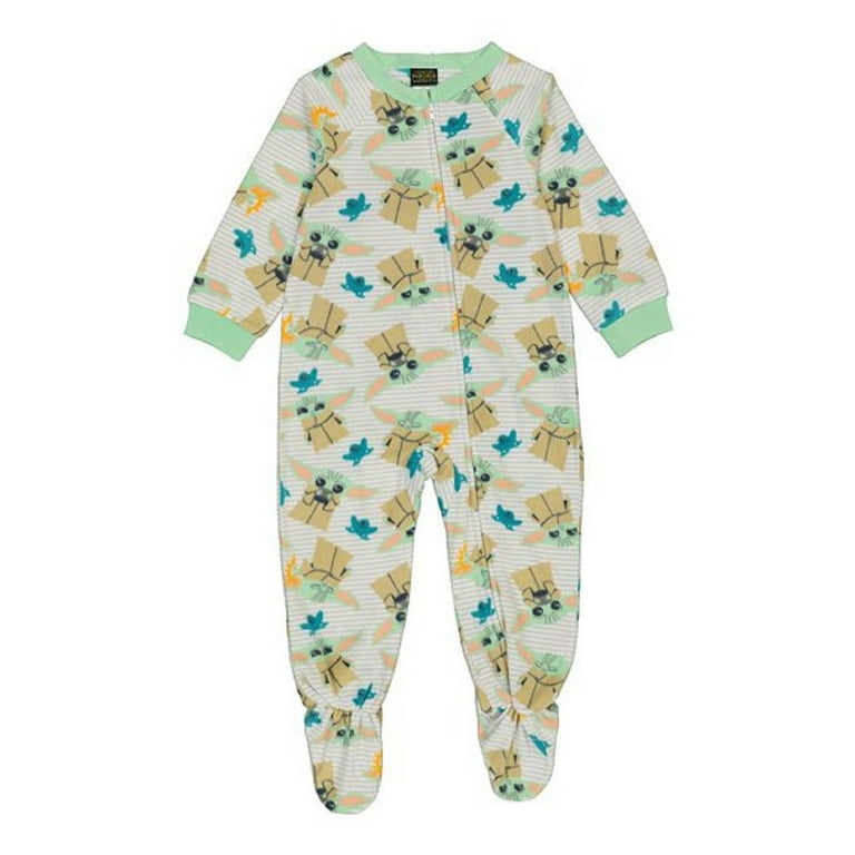 Star Wars The Mandalorian Child Unisex Footed Pajamas 5T Walmart