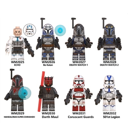 Star Wars The Mandalorian Clone Wars Bad Batch Custom Building Bricks X 8 Sets B