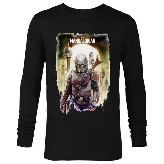 Star Wars The Mandalorian Conquer Poster - Long Sleeve T-Shirt for Men - Customized-Black