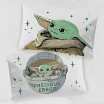 Star Wars The Mandalorian Curious Child Reversible Pillowcase, Multi Color, 1 Pillowcase Included