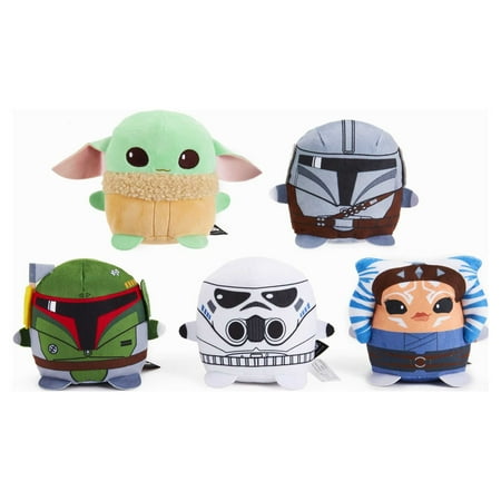 Star Wars The Mandalorian Cuutopia Plush Set of 5 Soft Rounded Pillow Dolls