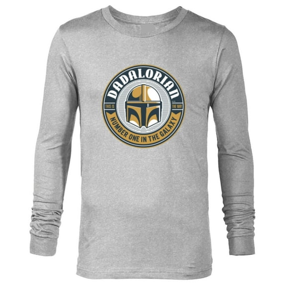 Star Wars The Mandalorian Dadalorian - Long Sleeve T-Shirt for Men - Customized-Athletic Heather
