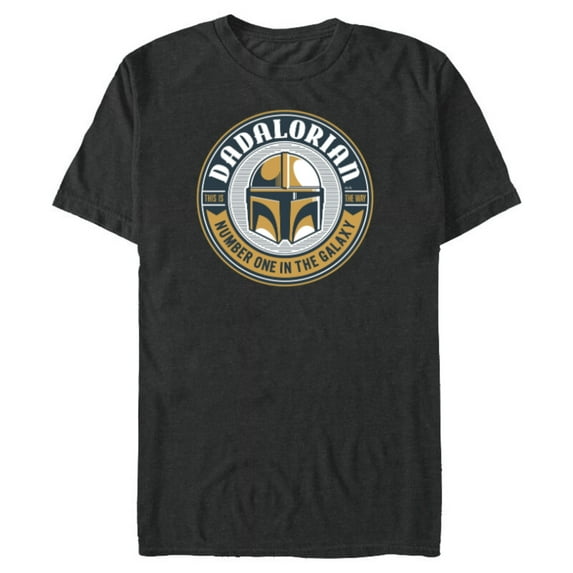 Star Wars The Mandalorian Dadalorian - Short Sleeve Blended T-Shirt for Adults - Customized-Dark Heather