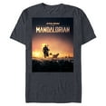 thumbnail image 1 of Star Wars The Mandalorian Disney+ Series Poster - Short Sleeve Blended T-Shirt for Adults - Customized-Navy Heather, 1 of 5