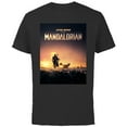 thumbnail image 1 of Star Wars The Mandalorian Disney+ Series Poster - Short Sleeve Cotton T-Shirt for Adults - Customized-Black, 1 of 5