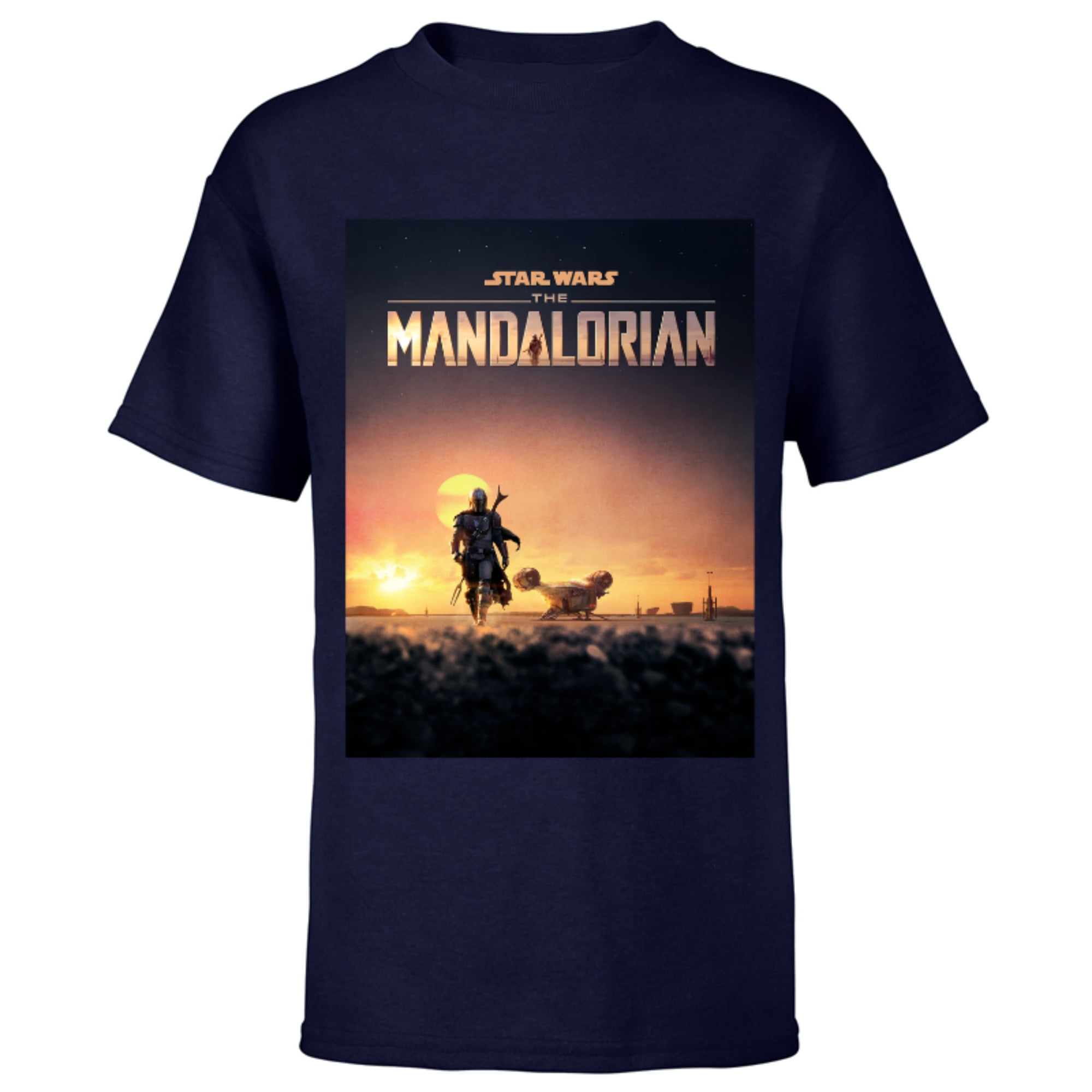 Star Wars The Mandalorian Disney+ Series Poster Short Sleeve - Main Image