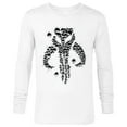 thumbnail image 1 of Star Wars The Mandalorian Dotted Logo - Long Sleeve T-Shirt for Men - Customized-White, 1 of 5