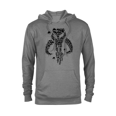 Star Wars The Mandalorian Dotted Logo - Pullover Hoodie for Adults - Customized-Graphite Heather