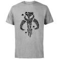 thumbnail image 1 of Star Wars The Mandalorian Dotted Logo - Short Sleeve Cotton T-Shirt for Adults - Customized-Athletic Heather, 1 of 5