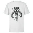 thumbnail image 1 of Star Wars The Mandalorian Dotted Logo - Short Sleeve T-Shirt for Kids - Customized-White, 1 of 5