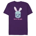 thumbnail image 1 of Star Wars The Mandalorian Easter Bunny Ears This is the Way - Short Sleeve Blended T-Shirt for Adults - Customized-Purple, 1 of 5
