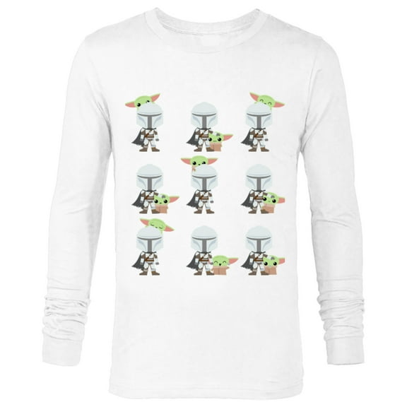 Star Wars The Mandalorian Expressions of the Child - Long Sleeve T-Shirt for Men - Customized-White