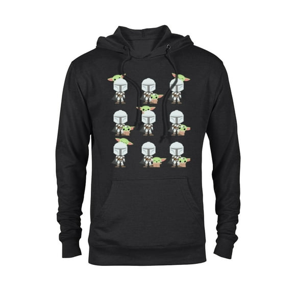 Star Wars The Mandalorian Expressions of the Child - Pullover Hoodie for Adults - Customized-Black