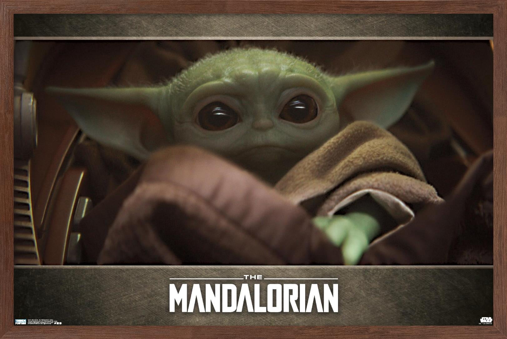 Star Wars: The Mandalorian - Eyes Wall Poster, 14.725" x 22.375", Framed