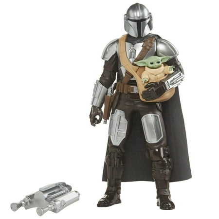 Star Wars: The Mandalorian Galactic Action The Mandalorian and Grogu Kids Toy Action Figure for Boys and Girls Ages 4 5 6 7 8 and Up (12”)
