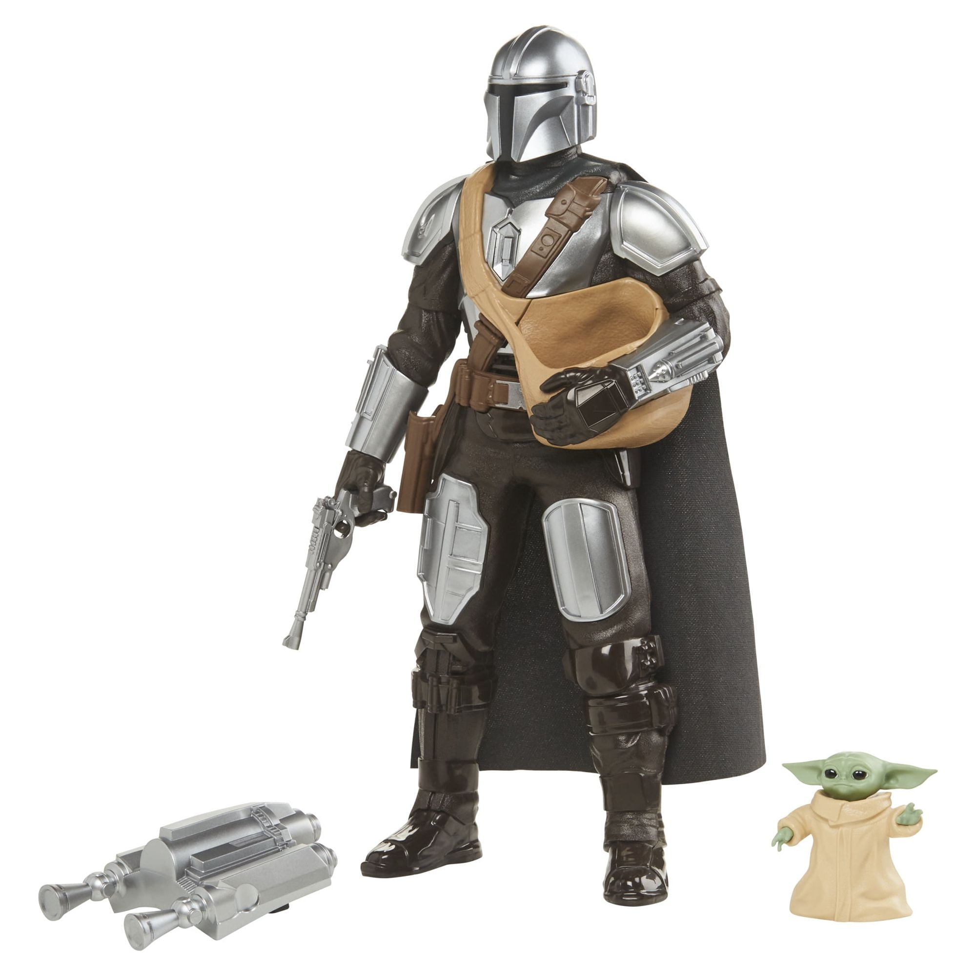 Star Wars: The Mandalorian Galactic Action The Mandalorian and Grogu Kids  Toy Action Figure for Boys and Girls Ages 4 5 6 7 8 and Up (13”)