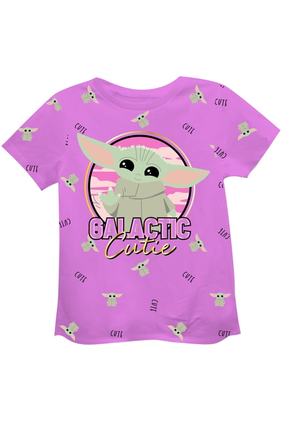 The Mandalorian Baby Yoda Galactic Cutie T-Shirt, Sizes 2T-6X