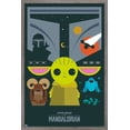 thumbnail image 1 of Star Wars: The Mandalorian - Geo Pop Group Wall Poster, 14.725" x 22.375", Framed, 1 of 3