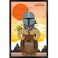 thumbnail image 1 of Star Wars: The Mandalorian - Geo Pop Sunset Wall Poster, 14.725" x 22.375", Framed, 1 of 3