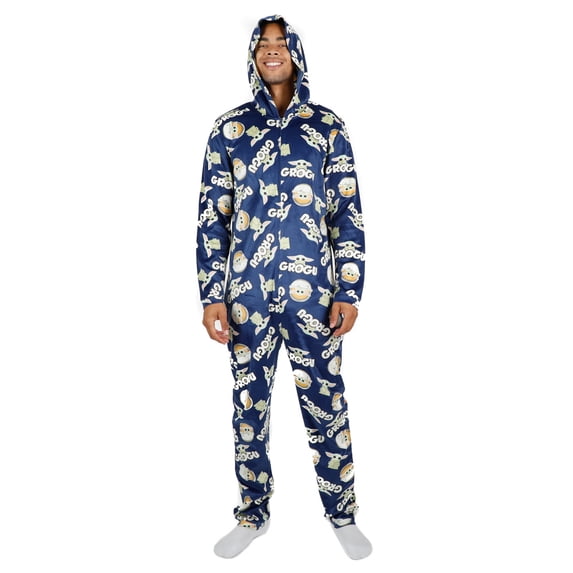 Star Wars The Mandalorian Grogu AOP Hooded Union Suit Large