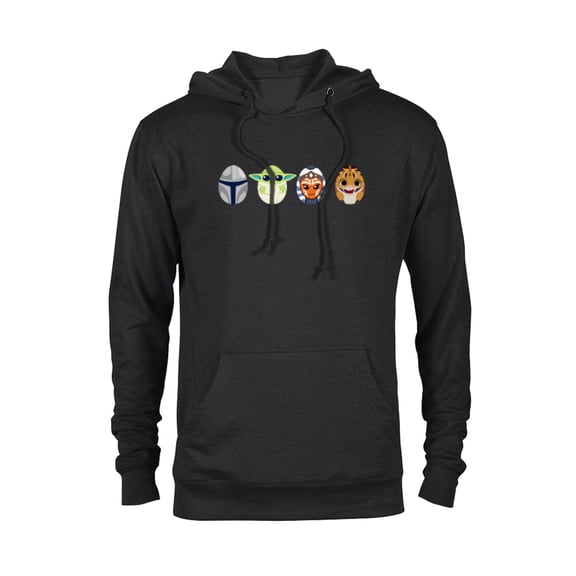 Star Wars The Mandalorian Grogu Ahsoka Loth-Cat Easter Eggs - Pullover Hoodie for Adults - Customized-Black