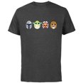 thumbnail image 1 of Star Wars The Mandalorian Grogu Ahsoka Loth-Cat Easter Eggs - Short Sleeve Cotton T-Shirt for Adults - Customized-Charcoal, 1 of 5