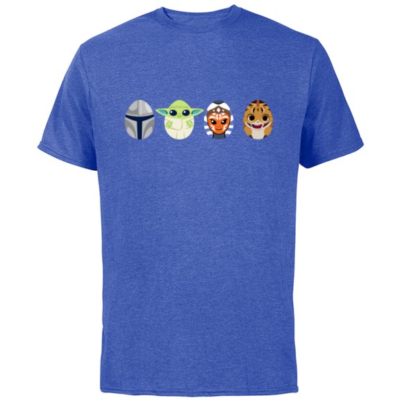 Star Wars The Mandalorian Grogu Ahsoka Loth-Cat Easter Eggs - Short Sleeve Cotton T-Shirt for Adults - Customized-Royal Heather