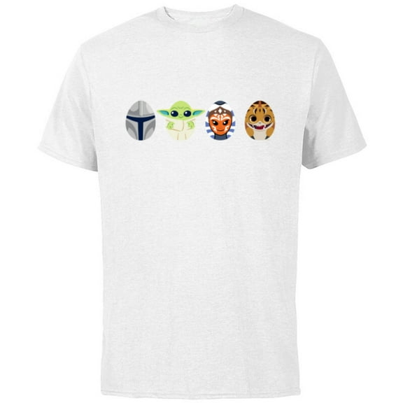 Star Wars The Mandalorian Grogu Ahsoka Loth-Cat Easter Eggs - Short Sleeve Cotton T-Shirt for Adults - Customized-White