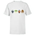 thumbnail image 1 of Star Wars The Mandalorian Grogu Ahsoka Loth-Cat Easter Eggs - Short Sleeve T-Shirt for Kids - Customized-White, 1 of 5