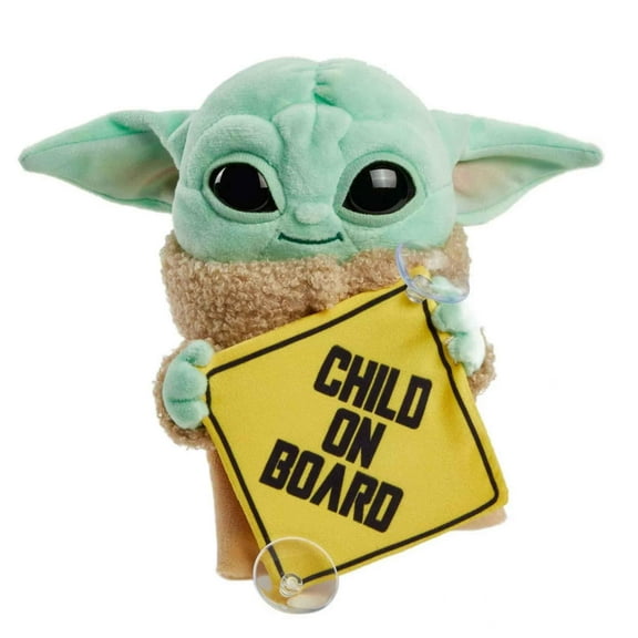 Star Wars The Mandalorian Grogu Baby Yoda The Child On Board Plush Hanging Sign