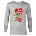 thumbnail image 1 of Star Wars The Mandalorian Grogu Be Mine Valentine - Long Sleeve T-Shirt for Men – Customized-Athletic Heather, 1 of 5