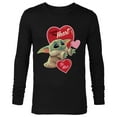thumbnail image 1 of Star Wars The Mandalorian Grogu Be Mine Valentine - Long Sleeve T-Shirt for Men – Customized-Black, 1 of 5