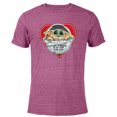 thumbnail image 1 of Star Wars The Mandalorian Grogu Be My Valentine - Short Sleeve Blended T-Shirt for Adults – Customized-Purple, 1 of 5