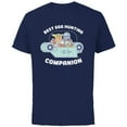 thumbnail image 1 of Star Wars The Mandalorian Grogu Best Egg Hunting Easter - Short Sleeve Cotton T-Shirt for Adults - Customized-Navy, 1 of 5