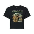 thumbnail image 1 of Star Wars - The Mandalorian Grogu Bootleg  - Juniors Cropped Short Sleeve Graphic T-Shirt, 1 of 5