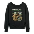 thumbnail image 1 of Star Wars - The Mandalorian Grogu Bootleg  - Wo Men's French Terry Long Sleeve Pullover, 1 of 5