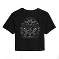 thumbnail image 1 of Star Wars - The Mandalorian Grogu Celestial  - Juniors Cropped Short Sleeve Graphic T-Shirt, 1 of 5