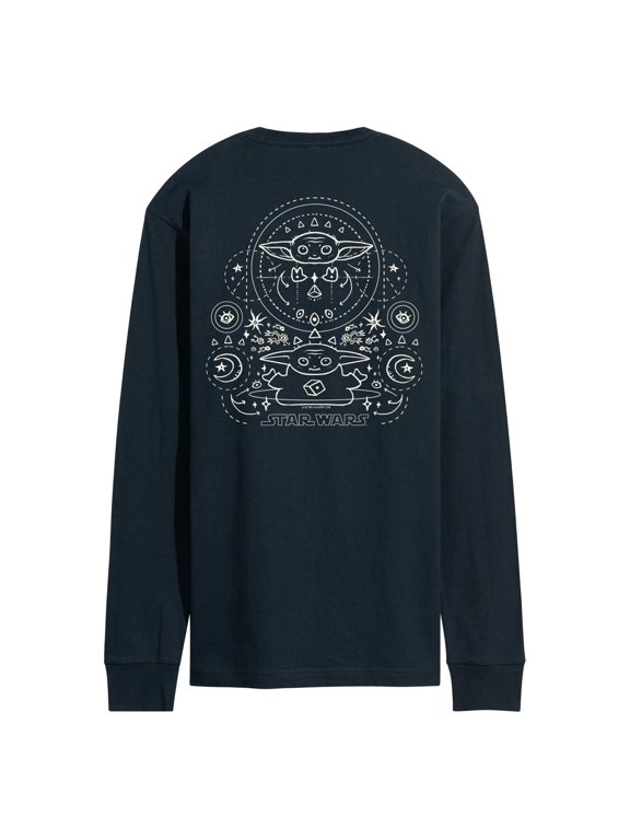 - The Mandalorian Grogu Celestial Men's Long Sleeve Graphic T-Shirt