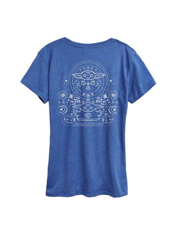 - The Mandalorian Grogu Celestial Women's Short Sleeve Graphic T-Shirt